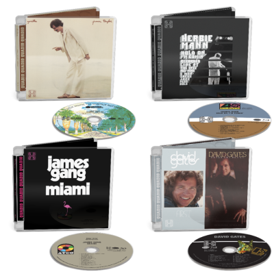 Rhino Quadio Spotlights Albums By Herbie Mann, David Gates, James Gang, And James Taylor